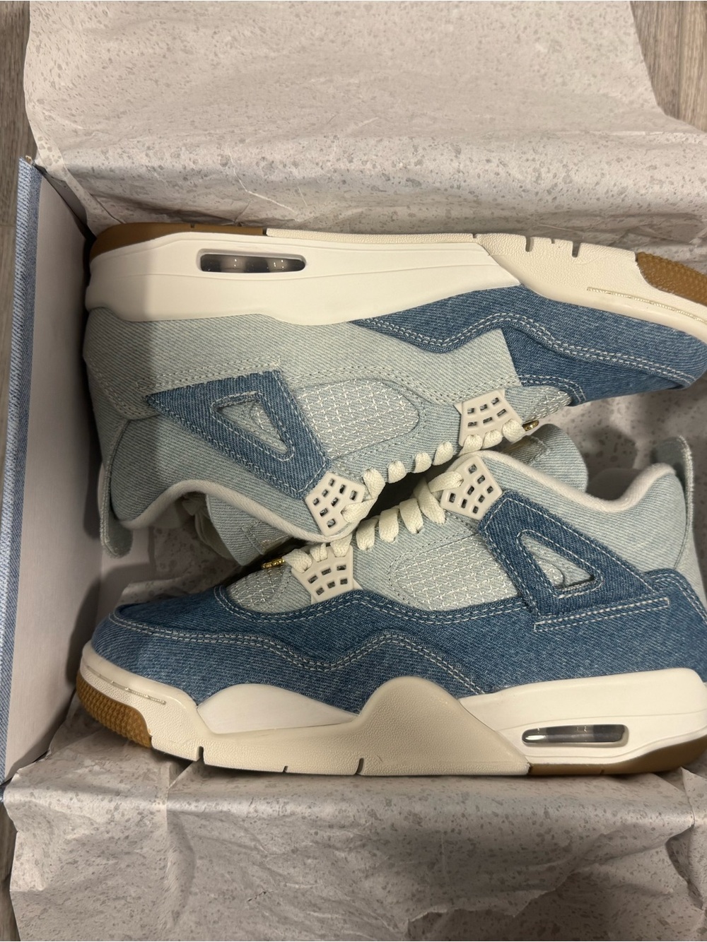 Jordan Womens Air Jordan 4 Retro Tex Box Label - Black White Gold
